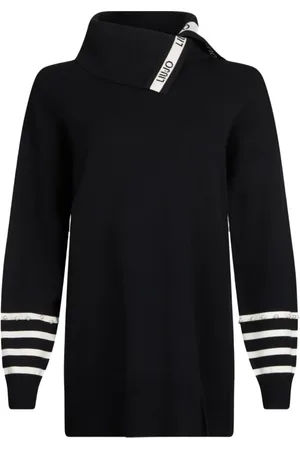 Liu Jo Dames, Truien, Zwart, Maat: L Viscose