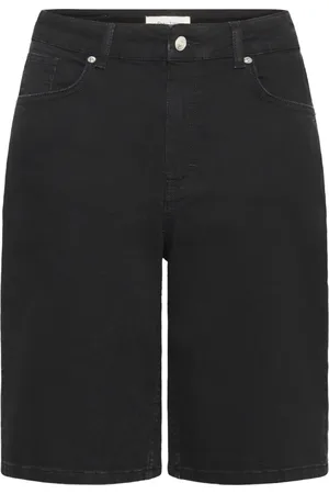 Dames, Korte broeken, Zwart, Maat: M Denim