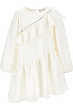 MONNALISA Asymmetric dress with rhinestones