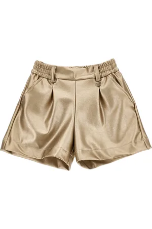 MONNALISA Coated fabric shorts
