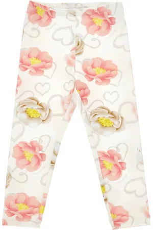 MONNALISA Anemone print leggings