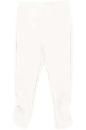MONNALISA Ruched Milano stitch leggings