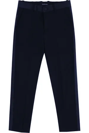 MONNALISA Classic trousers with satin bands