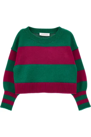 MONNALISA Maxi striped knitted pullover