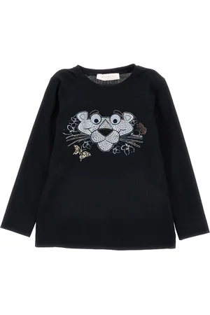 MONNALISA Pink Panther long-sleeved T-shirt