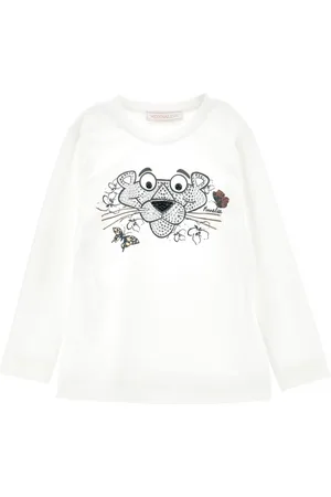 MONNALISA Pink Panther long-sleeved T-shirt