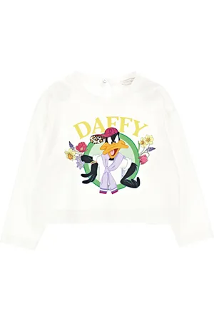 MONNALISA Cropped Daffy Duck T-shirt