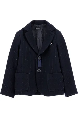 MONNALISA Two-button herringbone blazer