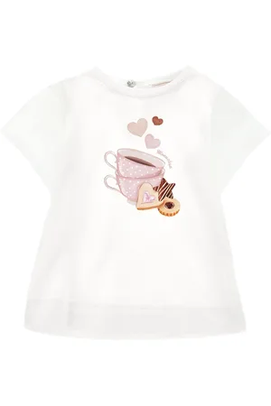 MONNALISA Sweet treats print cotton T-shirt