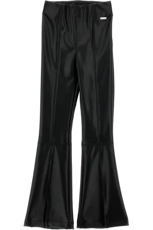 MONNALISA Coated fabric trousers with slits