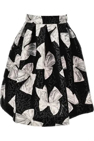 MONNALISA Bow brocade skirt