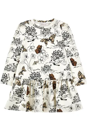 MONNALISA Toile de Jouy print jersey dress