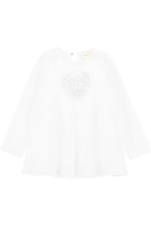 MONNALISA Maxi T-shirt with ruched heart