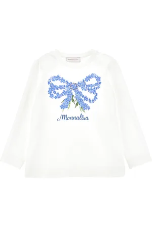 MONNALISA Long-sleeved T-shirt with bow