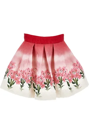 MONNALISA Quilted floral skirt