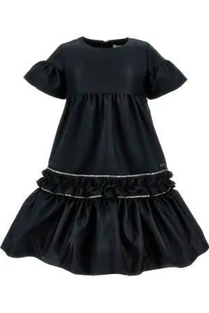 MONNALISA Duchesse dress with rhinestones
