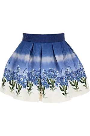 MONNALISA Quilted floral skirt