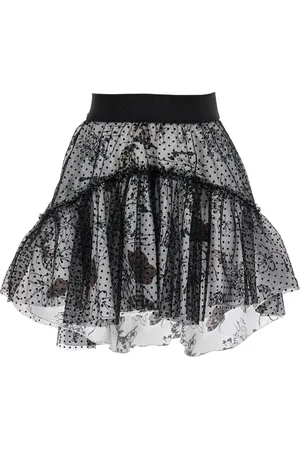 MONNALISA Poplin skirt with tulle layer
