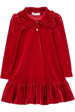 MONNALISA Low-waisted chenille dress
