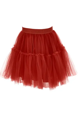 MONNALISA Silk-touch tulle skirt