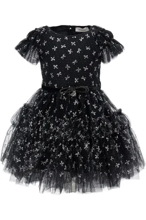 MONNALISA Glittery tulle dress