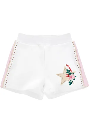 MONNALISA Fleece shorts with studs