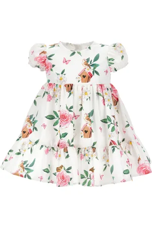 MONNALISA Garden print cotton dress