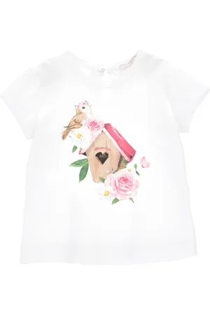 MONNALISA Bird print T-shirt
