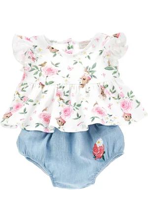 MONNALISA Two-piece cotton suit