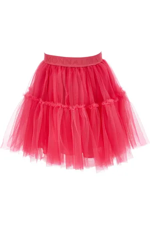 MONNALISA Silk hand tulle skirt
