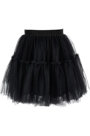 MONNALISA Silk hand tulle skirt