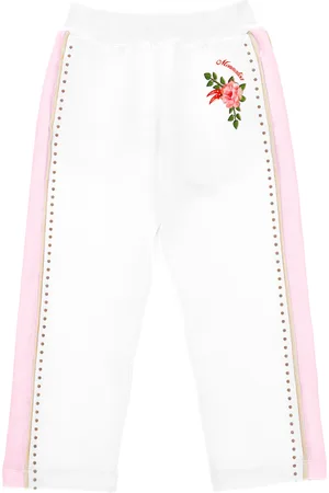 MONNALISA Fleece joggers with studs