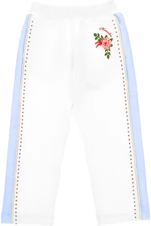 MONNALISA Fleece joggers with studs