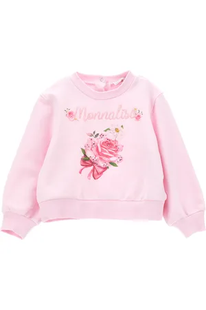 MONNALISA Closed sweatshirt with floral print