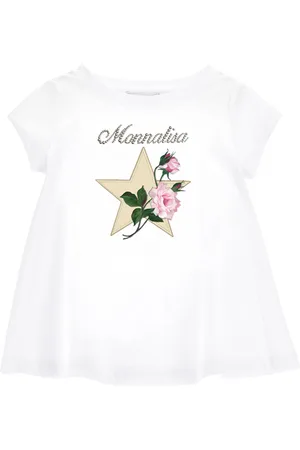 MONNALISA Maxi star jersey T-shirt