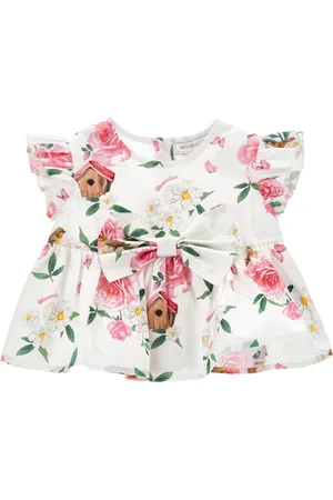MONNALISA Printed poplin top