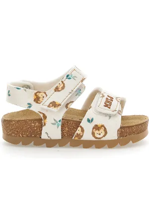 MONNALISA Comfortable lion cub print sandals