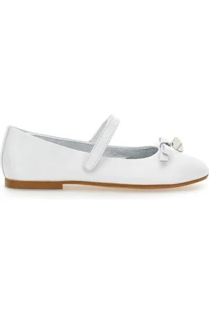 MONNALISA Iridescent leather ballet flats