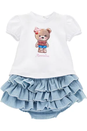 MONNALISA Two-piece set with teddy bear