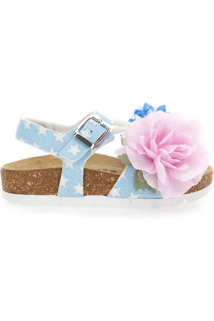 MONNALISA Sandals with appliqu??d flowers