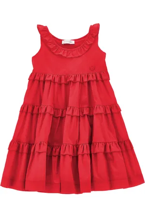 MONNALISA Flared muslin dress