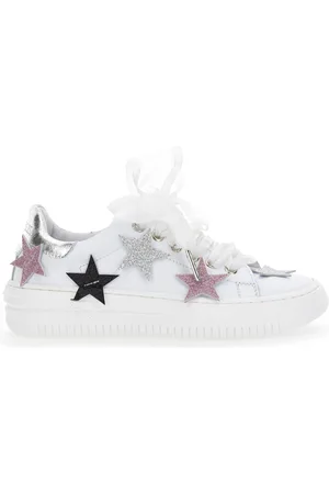 MONNALISA High-top nappa leather sneakers