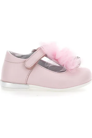 MONNALISA Nappa leather ballet flats with ruffles