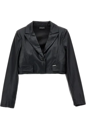 MONNALISA Coated fabric spencer jacket