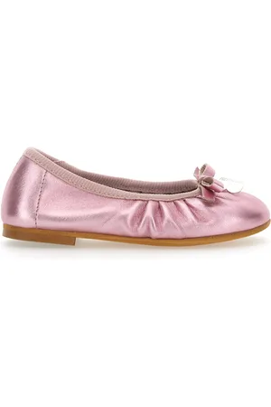 MONNALISA Laminated leather ballet flats