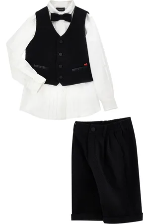 MONNALISA Two-piece seersucker suit