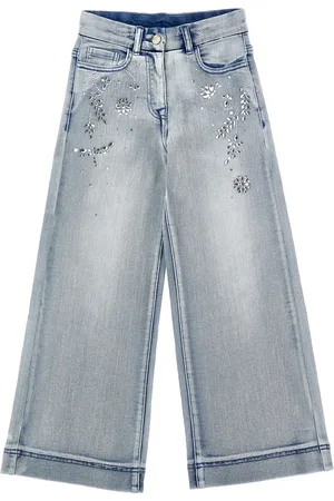 MONNALISA Jewel five-pocket jeans