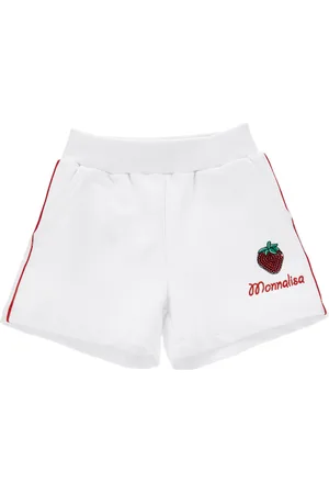 MONNALISA Two-tone fleece shorts