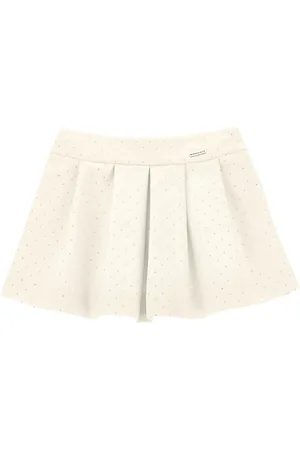 MONNALISA Viscose mini skirt with rhinestones