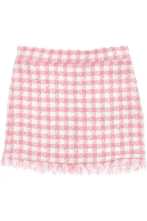 MONNALISA Short houndstooth skirt